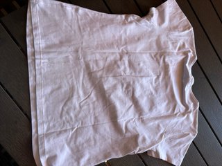 Camiseta Blanca Bordada Flores Talla XL