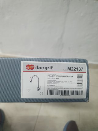 Grifo Cocina Ibergrif M22137 Acero Inoxidable