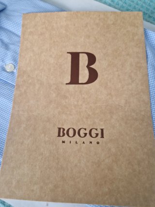 Camisa Boggi Milano Slim Fit Azul.