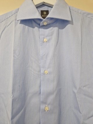 Camisa Boggi Milano Slim Fit Azul.