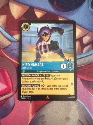 Hiro Hamada Disney Lorcana Carta 154/204