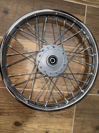 Llanta Delantera 1.40 x 14” cromada pit bike