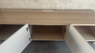 Mueble TV / Aparador Madera y Blanco
