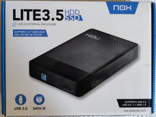 Involucro enclosure adattatore sata usb 2.0 nox