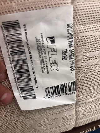 Colchón Flex WBx Visco 135cm.