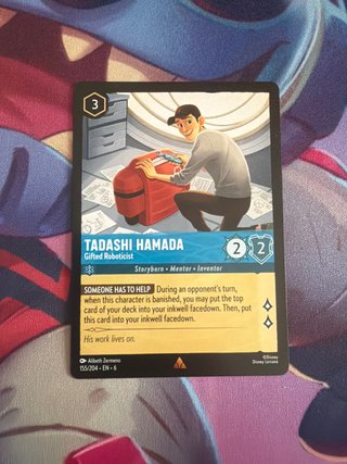 Tadashi Hamada Gifted Roboticist Carta Disney Lorc
