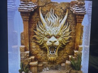 Terrario con diseño de esfinge