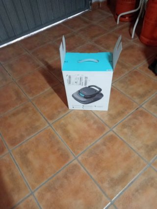 Limpiador de fondos de piscina azul/gris electrico