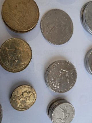 70 Monete Italia, Francia e Inghilterra