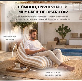 Puff XXL Exterior Impermeable Rayos UV
