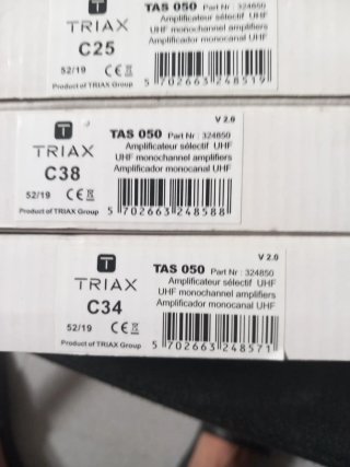Módulos de Antena TRIAX TAS 050 cada uno 55 euros