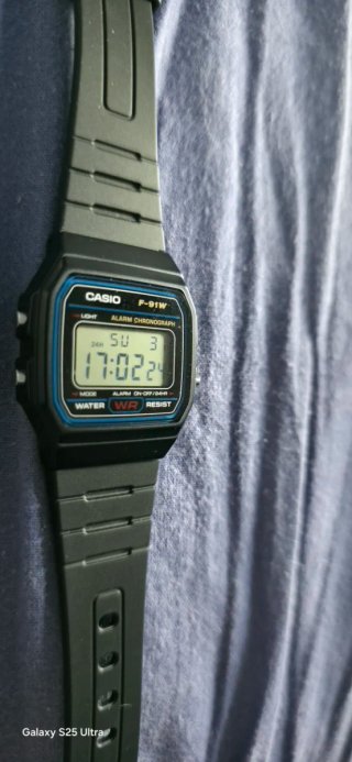 Orologio Casio F-91W Nero