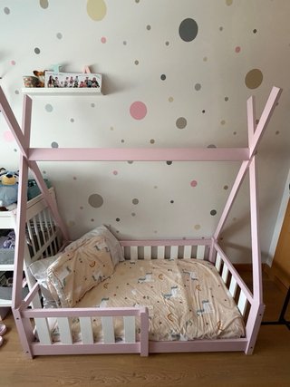 Cama infantil tipi rosa