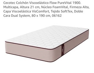 Colchón 80x190 cm Nuevo