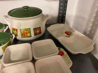Juego Gazpacho Cerámica