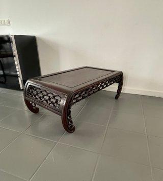 Mesa de centro de madera palo santo