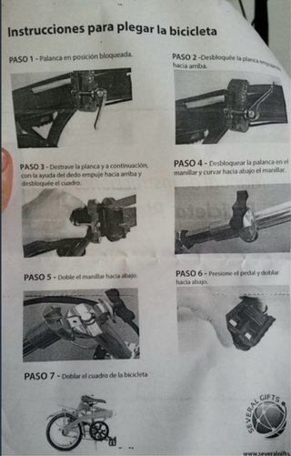 Bicicleta Plegable Blanca sin estrenar (en caja)
