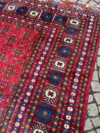 Tappeto persiano lana rosso blu 280x180
