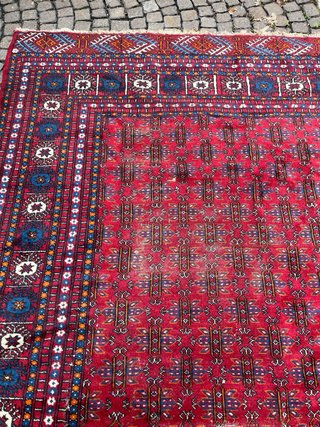 Tappeto persiano lana rosso blu 280x180