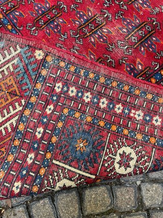 Tappeto persiano lana rosso blu 280x180