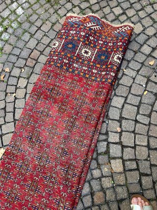 Tappeto persiano lana rosso blu 280x180