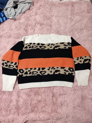 Jersey con estampado de leopardo