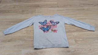 Sudadera gris Inside mariposas