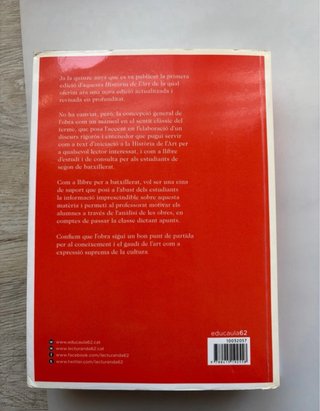 Història de l'art, Batxillerat