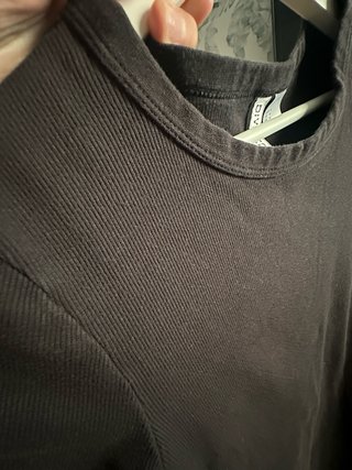 Vestido canalé negro Talla M