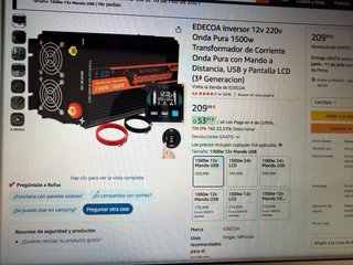 Inversor EDECOR 1500W/3000W Onda Pura