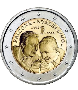MONEDA CONMEMORATIVA 2€ ITALIA 2022. FALCONE