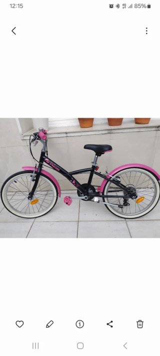 Bicicleta Infantil BTWIN 20 Negra