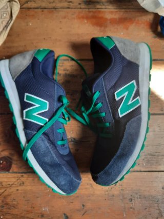 Zapatillas New Balance Azul y Verde Mujer