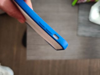 Custodia iPhone XS Blu Fotocamera Doppia