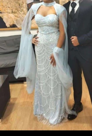 Vestido sirena brillos