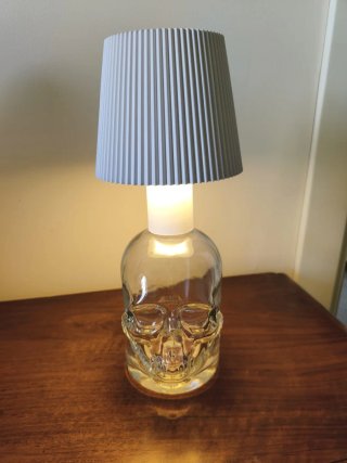 Lampada Teschio Vetro Trasparente