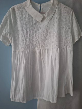 Blusa Blanca M/C Nueva
