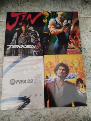 Lote Steelbooks Tekken 8, FIFA 23, Street Fighter