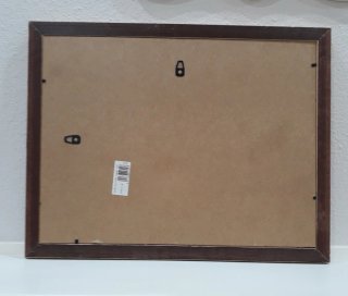 Cuadro al óleo con marco de paisaje castellano