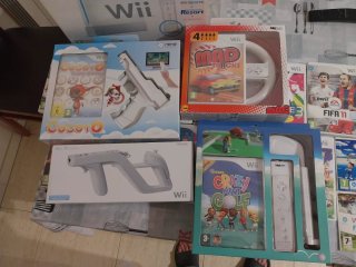 Consola Wii + Lote Juegos y Accesorios