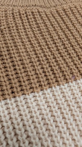 Jersey Shein rayas beige, marrón y blanco