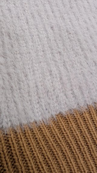Jersey Shein rayas beige, marrón y blanco