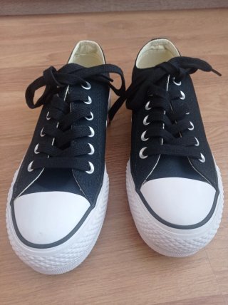 Zapatillas bajas Converse Negras con plataforma
