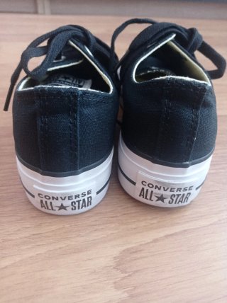 Zapatillas bajas Converse Negras con plataforma