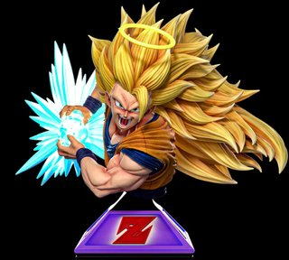 Figura Goku 20cm Pelo Intercambiable Resina