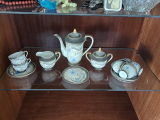 Juego de té de porcelana japonés
