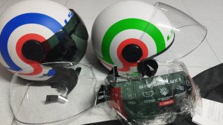 Cascos de moto con visera y visera solar