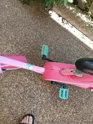 Bicicleta infantil 12 pulgadas, rosa unicornios