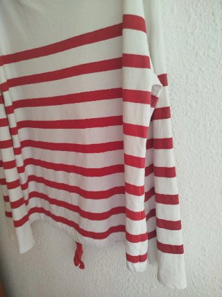 Sudadera Zara rayas roja y blanca.(Sólo envíos).