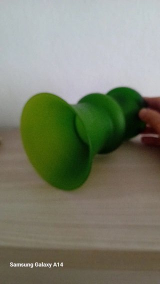 Vaso Murano Vetro Verde Anni '70